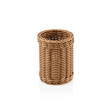 Cos pentru tacamuri Weaver Pro , Ø 12 cm, inaltime 15 cm, maro, polipropilena, fara BPA