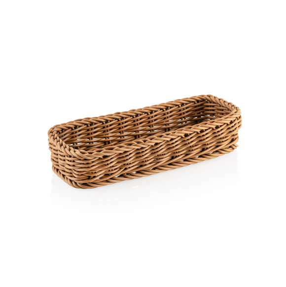 Cos pentru tacamuri Weaver Pro , 27 x 10 x 5 cm, maro, polipropilena, fara BPA