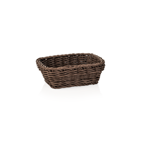 Cosuri de masa profesionale Basket Weaver, 19 x 13 x 6 cm, maro, polipropilena, fara BPA Formatul compact si practic il