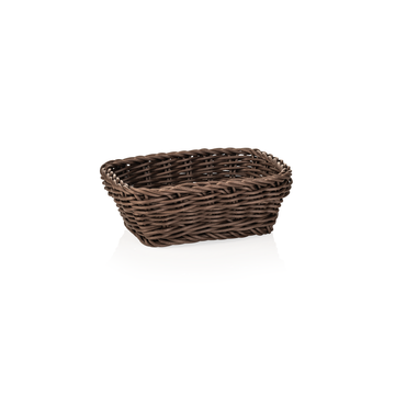Cosuri de masa profesionale Basket Weaver, 19 x 13 x 6 cm, maro, polipropilena, fara BPA Formatul compact si practic il