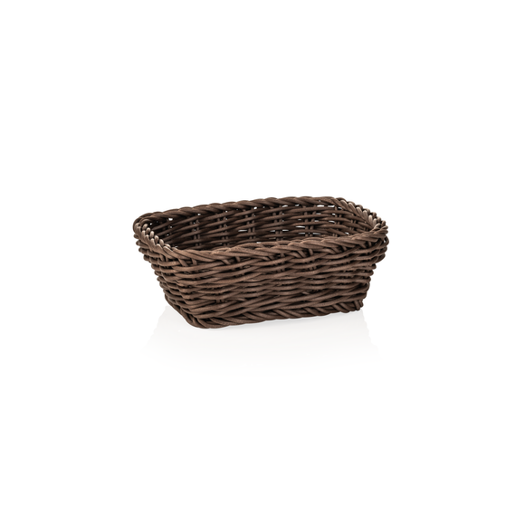 Cosuri de masa profesionale Basket Weaver, 19 x 13 x 6 cm, maro, polipropilena, fara BPA Formatul compact si practic il