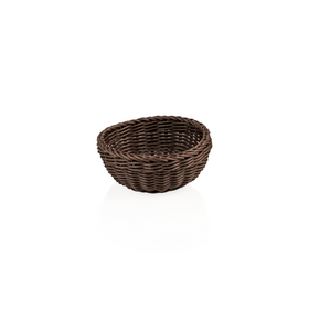 Cosuri de masa profesionale Basket Weaver, diametru 20 cm, inaltime 8 cm, maro, polipropilena, fara BPA