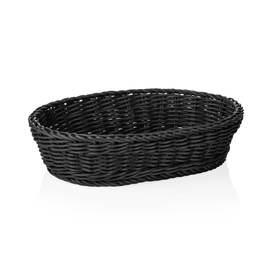 Cosuri ovale pentru masa Basket Weaver Pro, 28 x 16 x 8 cm, negru, polipropilena, fara BPA Formatul compact si practic il