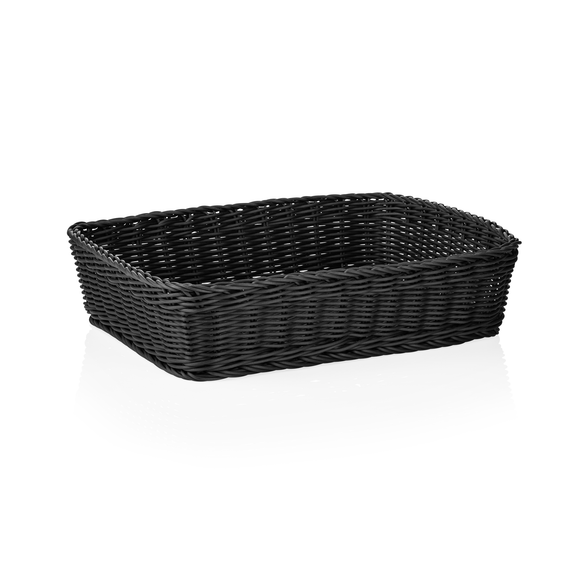 Cosuri profesionale pentru depozitare, 40 x 30 x 10 cm, negru, polipropilena, fara BPA
