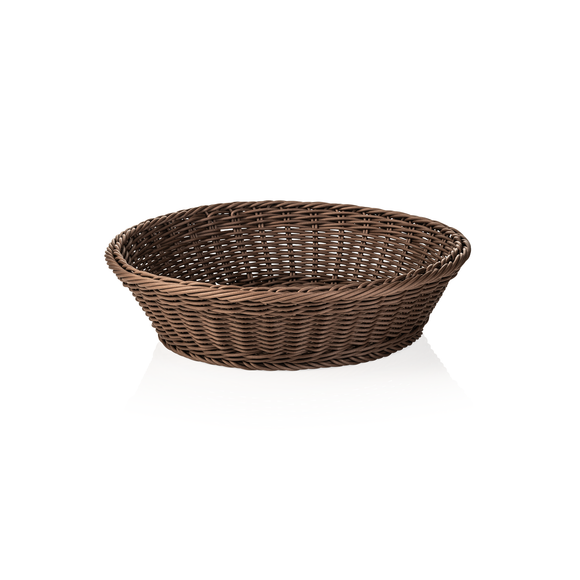 Cosuri profesionale pentru impletit, diametru 37 cm, inaltime 9 cm, maro, polipropilena, fara BPA