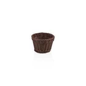 Cosuri profesionale de masa, Ø 13 cm, inaltime 10 cm, ovale, maro, polipropilena, fara BPA Formatul compact si practic il