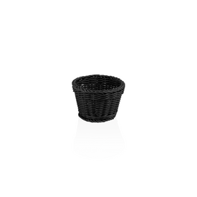 Cosuri profesionale de masa, Ø 13 cm, inaltime 10 cm, ovale, negre, polipropilena, fara BPA Formatul compact si practic il