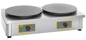 Crepiera electrica dubla, 2xØ35cm, 6kW