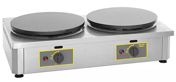 Crepiera pe gaz dubla, 2xØ40cm, 6,4kW Crepiera cu gaz model dublu