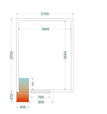 CRPF2127-Alb, 0 to 8 C, 1 usa solidă cu balama, Ventilat, LED, 910 W