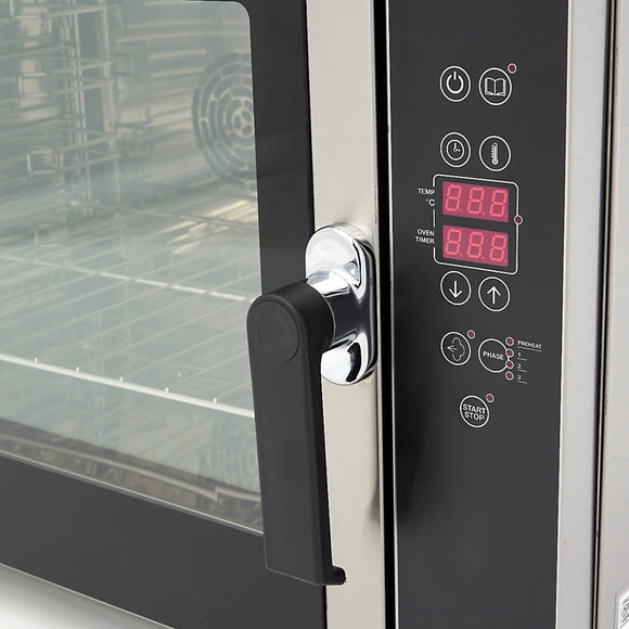 Cuptor combi steam, cap. 4 tavi (GN 11 60 x 40cm), aburi, digital, 6,5 kW, 380V