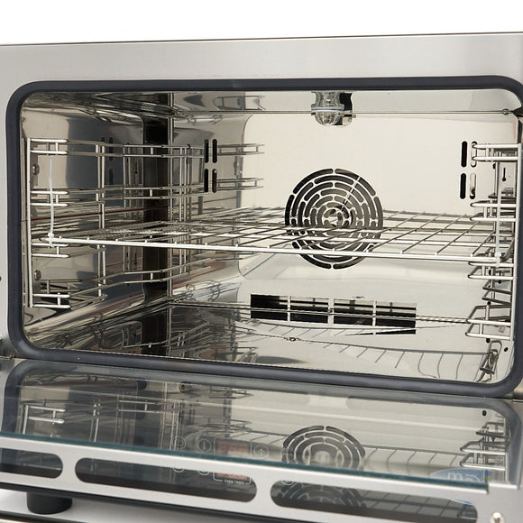 Cuptor combi steam, cap. 4 tavi (GN 11 60 x 40cm), aburi, digital, 6,5 kW, 380V