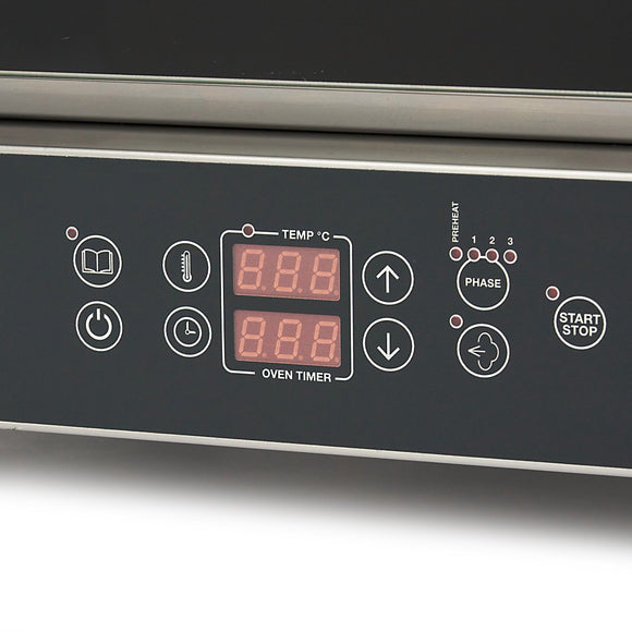 Cuptor combi steam, cap. 4 tavi (GN 11 60 x 40cm), aburi, digital, 6,5 kW, 380V