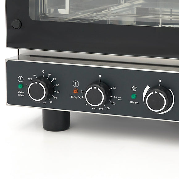 Cuptor combi steam, cap. 4 tavi (GN 23), aburi, analogic, 3,3 kW, 230V Un cuptor profesional combi cu