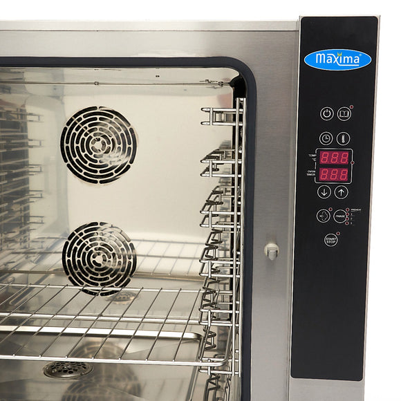 Cuptor combi steam, cap. 6 tavi (GN 11 60 x 40cm), aburi, digital, 7,9 kW, 380V Un cuptor profesional combi cu
