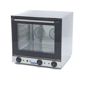Cuptor electric pentru 4 tavi (43.5x31.5 cm), analogic, cu grill, convectie, aburi, timer, 2.62 kW, 230V