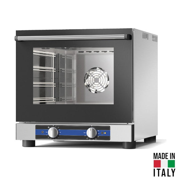 Cuptor electric pentru 4 tavi (44,2x32,5 cm) Tecnodom Caboto PF5804, comanda manuala, convectie, 2,8 kW - Made in Italy