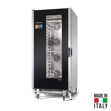 Cuptor electric pentru 20 tavi (GN 1/1) Tecnodom Explora Colombo PF7920, touch screen, convectie, aburi, 36 kW - Made in Italy