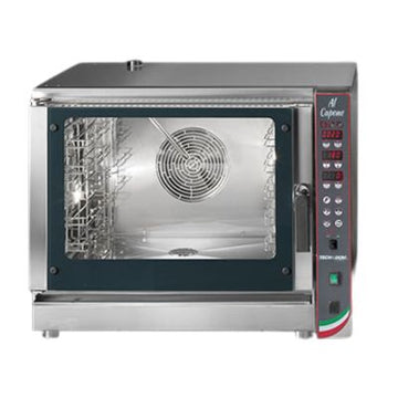 Cuptor electric 5 tavi (GN 11 sau 60x40 cm) comenzi digitale, abur, sistem de spalare 6,45 kW