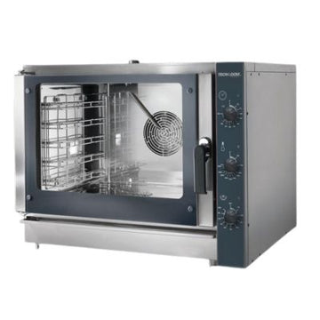 Cuptor electric 5 tavi (GN 11 sau 60x40 cm) comenzi electromecanice, cu abur, 6,45 kW