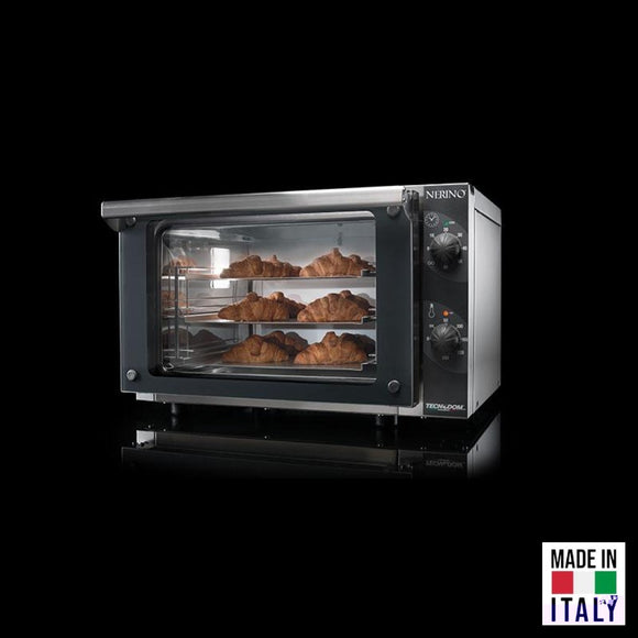Cuptor electric pentru 3 tavi (GN 2/3) Tecnodom Nerino, comanda mecanica, convectie, 2,5 kW - Made in Italy