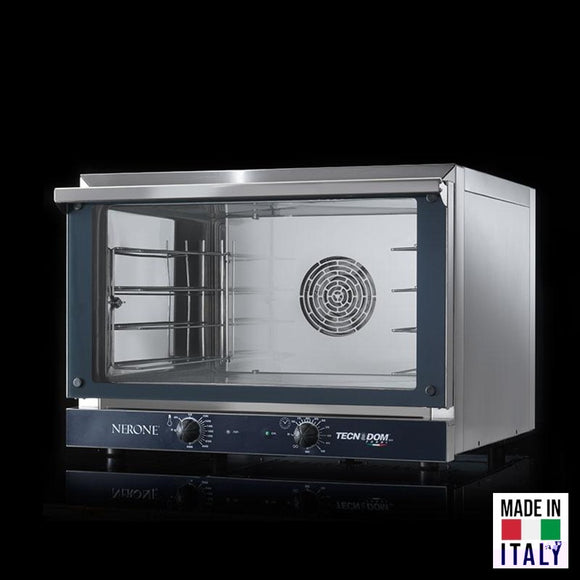 Cuptor electric pentru 3 tavi (60x40 cm) Tecnodom Nerone 600 3T, comanda mecanica, convectie, 3,15 kW - Made in Italy