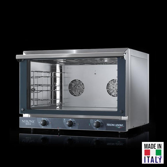Cuptor electric pentru 3 tavi (60x40 cm) Tecnodom Nerone 600 3T Grill, comanda mecanica, convectie si grill, 3,15 kW - Made in Italy