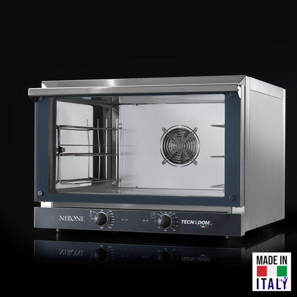 Cuptor electric pentru 4 tavi (60x40 cm) Tecnodom Nerone 600 4T, comanda mecanica, convectie, 3,15 kW - Made in Italy