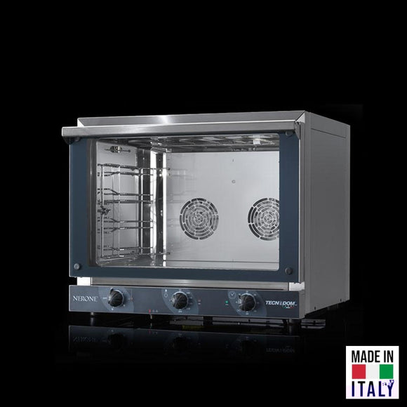 Cuptor electric pentru 4 tavi (GN 1/1) Tecnodom Nerone GN, comanda mecanica, convectie, 3,15 kW - Made in Italy