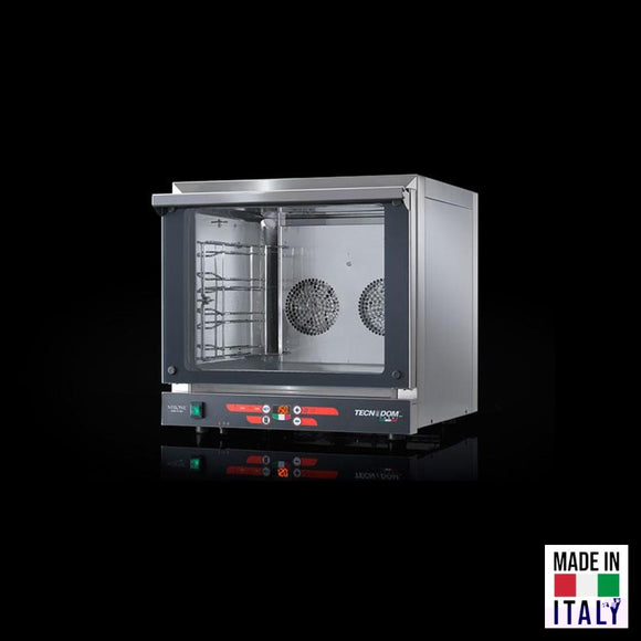 Cuptor electric pentru 4 tavi (GN 1/1) Tecnodom Nerone GN Digital, comanda digitala, convectie, 3,15 kW - Made in Italy