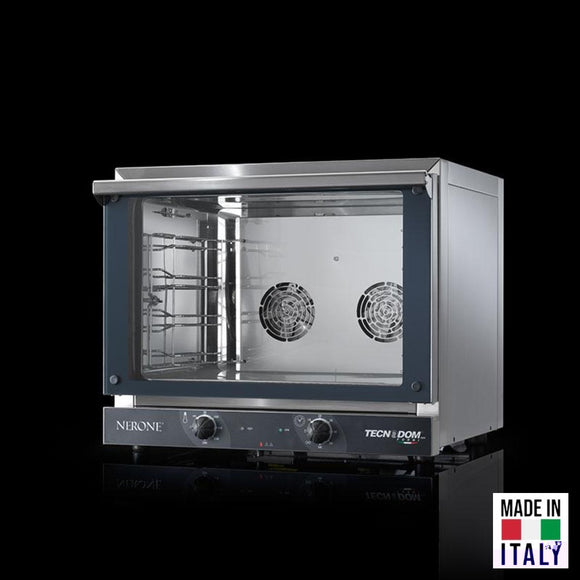 Cuptor electric pentru 4 tavi (GN 1/1) Tecnodom Nerone GN Grill, comanda mecanica, convectie si grill, 3,15 kW - Made in Italy