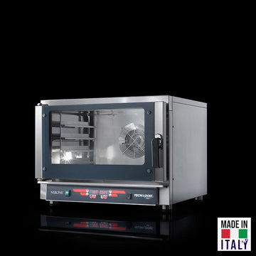 Cuptor electric pentru 4 tavi (60x40 cm / GN 1/1) Tecnodom Nerone MID Digital, comanda digitala, convectie, sonda de miez, 5,45 kW - Made in Italy