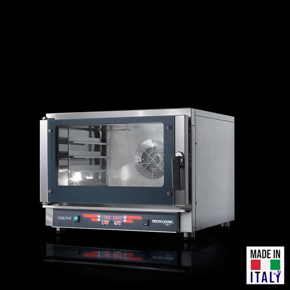 Cuptor electric pentru 4 tavi (60x40 cm / GN 1/1) Tecnodom Nerone MID Digital, comanda digitala, convectie, sonda la cuore, 5,45 kW - Made in Italy