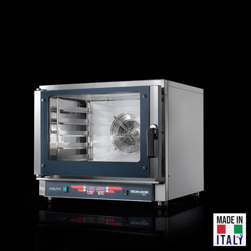 Cuptor electric pentru 5 tavi (60x40 cm / GN 1/1) Tecnodom Nerone MID Digital, comanda digitala, convectie, sonda de miez, 6,45 kW - Made in Italy