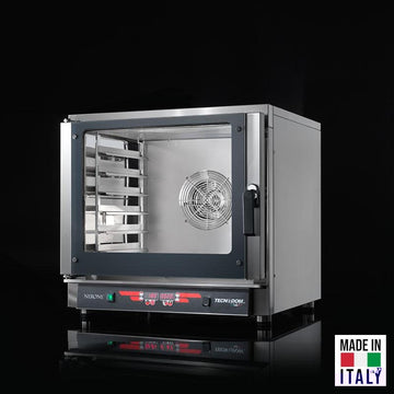 Cuptor electric pentru 6 tavi (60x40 cm / GN 1/1) Tecnodom Nerone MID Digital, comanda digitala, convectie, sonda de miez, 7,65 kW - Made in Italy