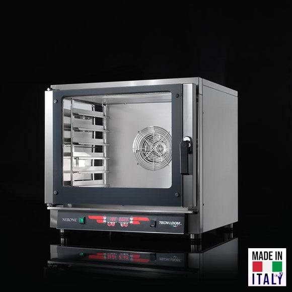 Cuptor electric pentru 6 tavi (60x40 cm / GN 1/1) Tecnodom Nerone MID Digital, comanda digitala, convectie, sonda la cuore, 7,65 kW - Made in Italy