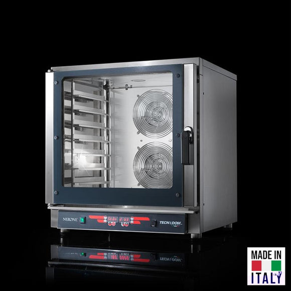 Cuptor electric pentru 7 tavi (60x40 cm / GN 1/1) Tecnodom Nerone MID Digital, comanda digitala, convectie, sonda la cuore, 10,7 kW - Made in Italy