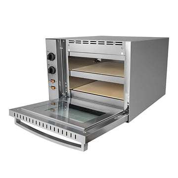 Cuptor pizza paine cu 2 camere de 36x36xH8 cm, alimentare 230 V, putere 3kW