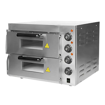 Cuptor pizza paine cu 2 camere de 40x40xH12 cm, alimentare 230 V, putere 3kW