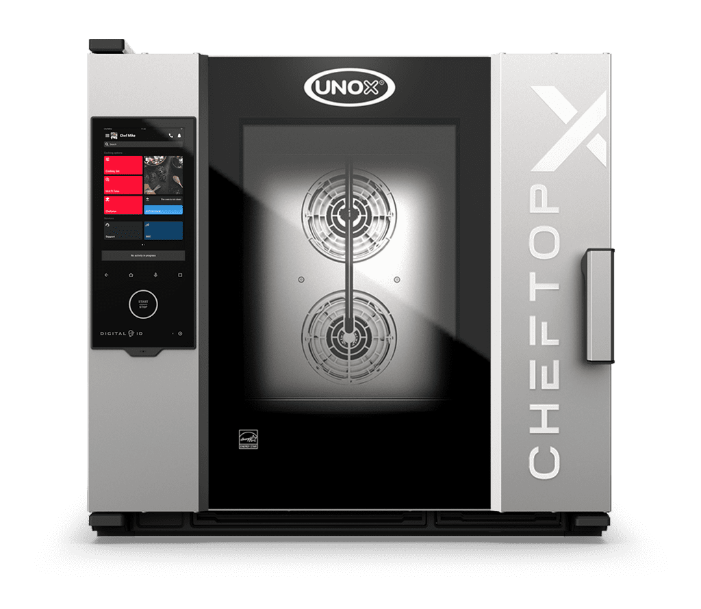 Cuptor UNOX pentru bucatarie CHEFTOP-X 6 tavi GN 21 alimentare pe gaz, comenzi touch screen cu display 16