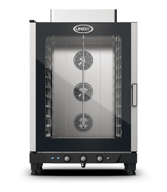 Cuptor UNOX pentru patiserie BAKERLUX 10 tavi 600x400 alimentare pe gaz, comenzi electromecanice