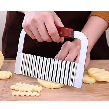 Cutit ondulat 19 cm, inox