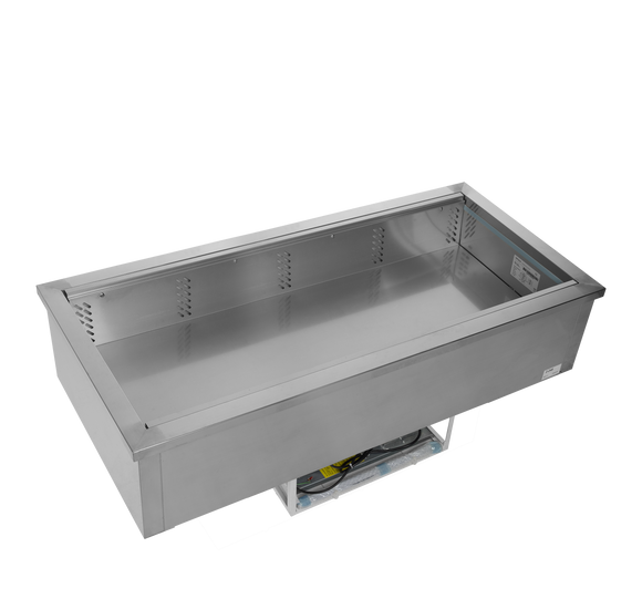 Cuva refrigerata de incastrat 127 l, 4 GN, +2/+8°C, racire ventilata Tefcold – cuvă frigorifică de încastrat pentru bufete, linii de servire și catering
