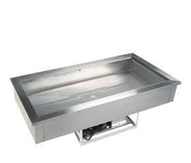 Cuva refrigerata de incastrat 136l, capacitate 4 GN, 2 la 8C, racire statica, 235W, 143,6x67,8x53,6cm