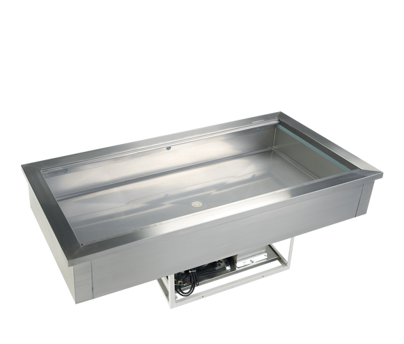 Cuva refrigerata de incastrat 136 l, 4 GN, +2/+8°C, racire statica Tefcold – cuvă frigorifică de încastrat pentru bufete, linii de servire și catering
