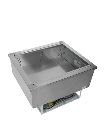 Cuva refrigerata de incastrat 64 l, 2 GN, +2/+8°C, racire ventilata Tefcold – cuvă frigorifică de încastrat pentru bufete, linii de servire și catering