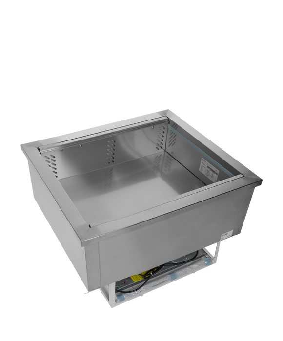 Cuva refrigerata de incastrat 64 l, 2 GN, +2/+8°C, racire ventilata Tefcold – cuvă frigorifică de încastrat pentru bufete, linii de servire și catering