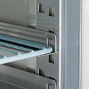 Dulap de congelare inox pentru 10 tavi patiserie (60x40 cm) -10C -20C, racire ventilata, 800 Litri, cu roti