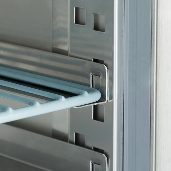 Dulap de congelare inox pentru 10 tavi patiserie (60x40 cm) -10C -20C, racire ventilata, 800 Litri, cu roti
