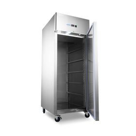 Dulap de congelare inox pentru 10 tavi patiserie (60x40 cm) -10C -20C, racire ventilata, 800 Litri, cu roti